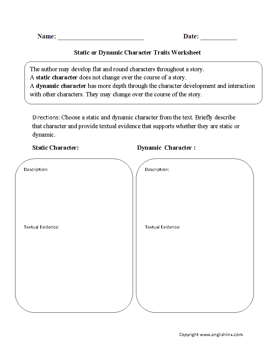 Character Traits Worksheet Grade 3 / Character Traits Worksheet By Handmade In Third Grade Tpt :