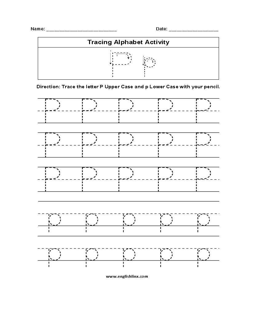 Alphabet worksheets