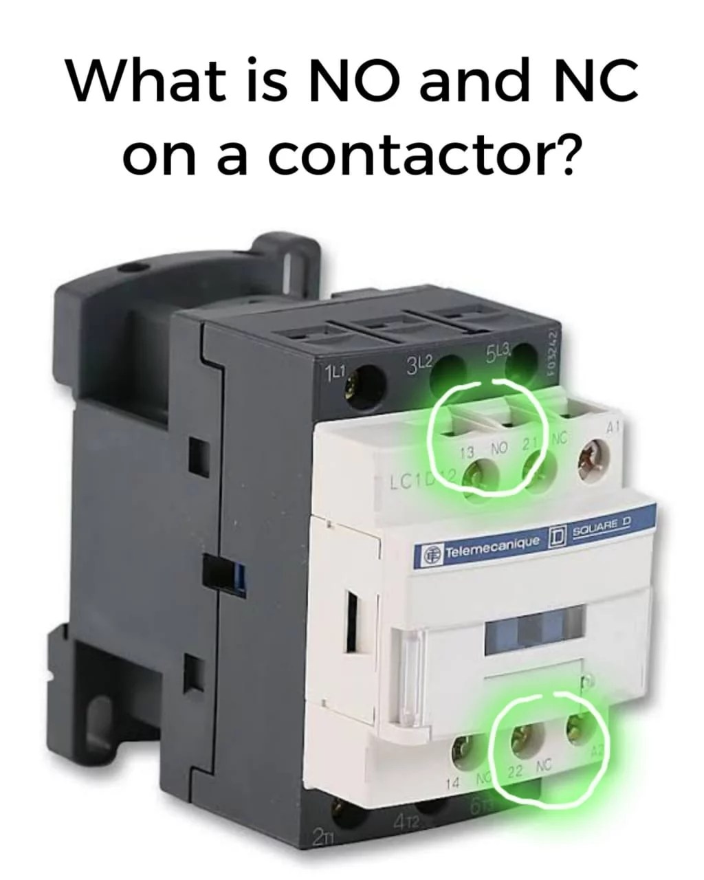 What is no and nc on a contactor?