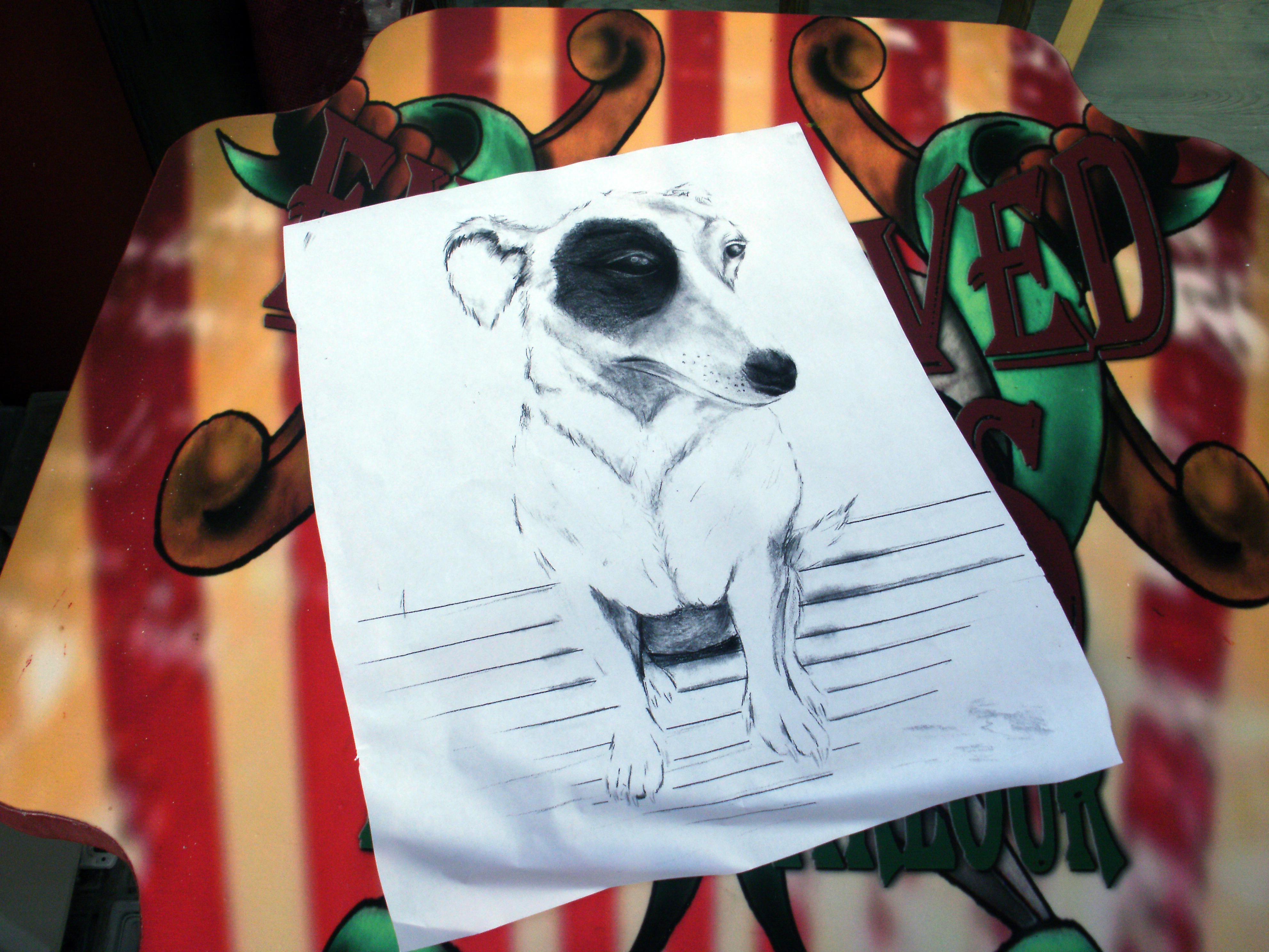Jack Russell ..Tattoo Design . .By Π ..@ Engraved Circus Tattoo Design .. Zografou | Engraved Circus Tattoo Parlour 2976_x_3968_jpg