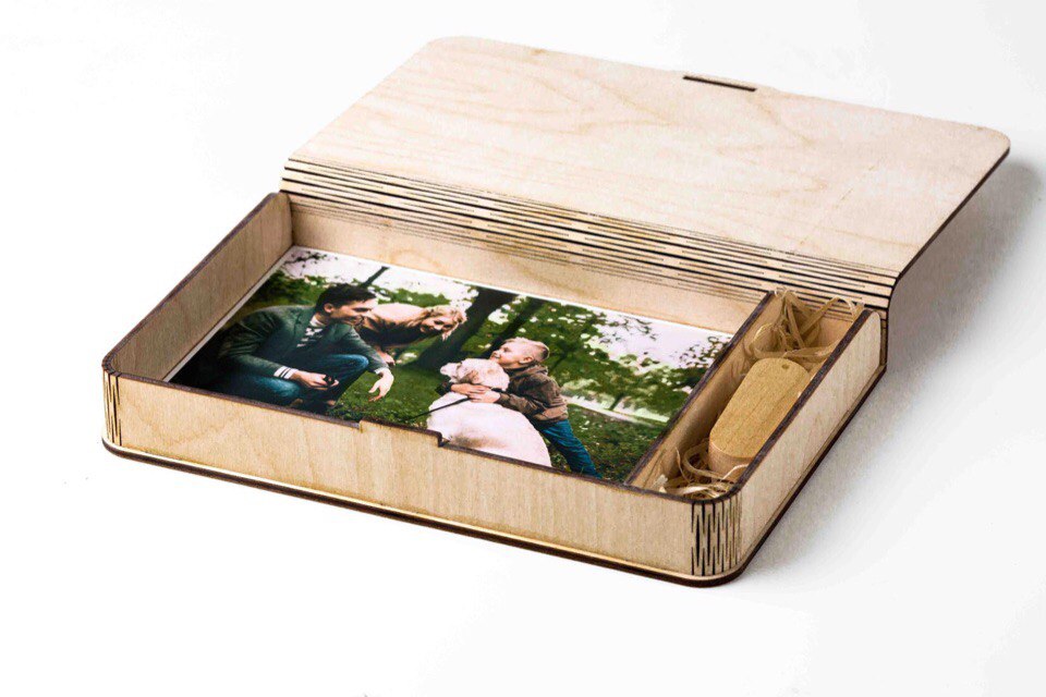 Photo Memory Box custom laser-cut wooden gift boxes by Engravia Mauritius