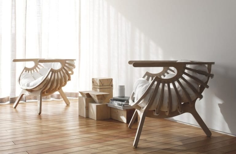 Nested Stool Set custom laser-cut wooden chairs & seating by Engravia Mauritius