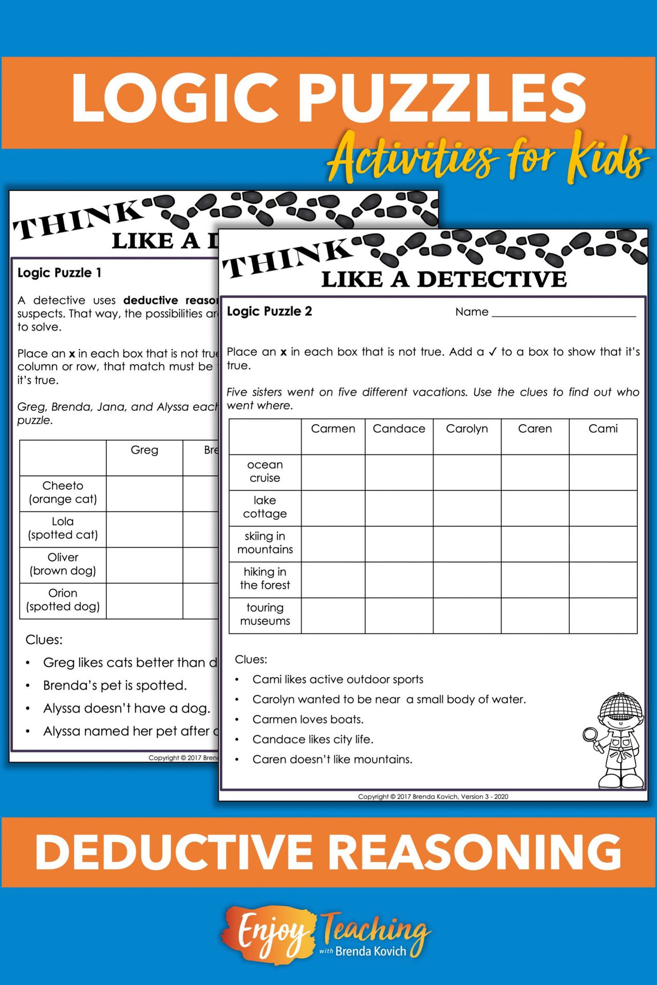 teaching deductive reasoning logic puzzles for kids