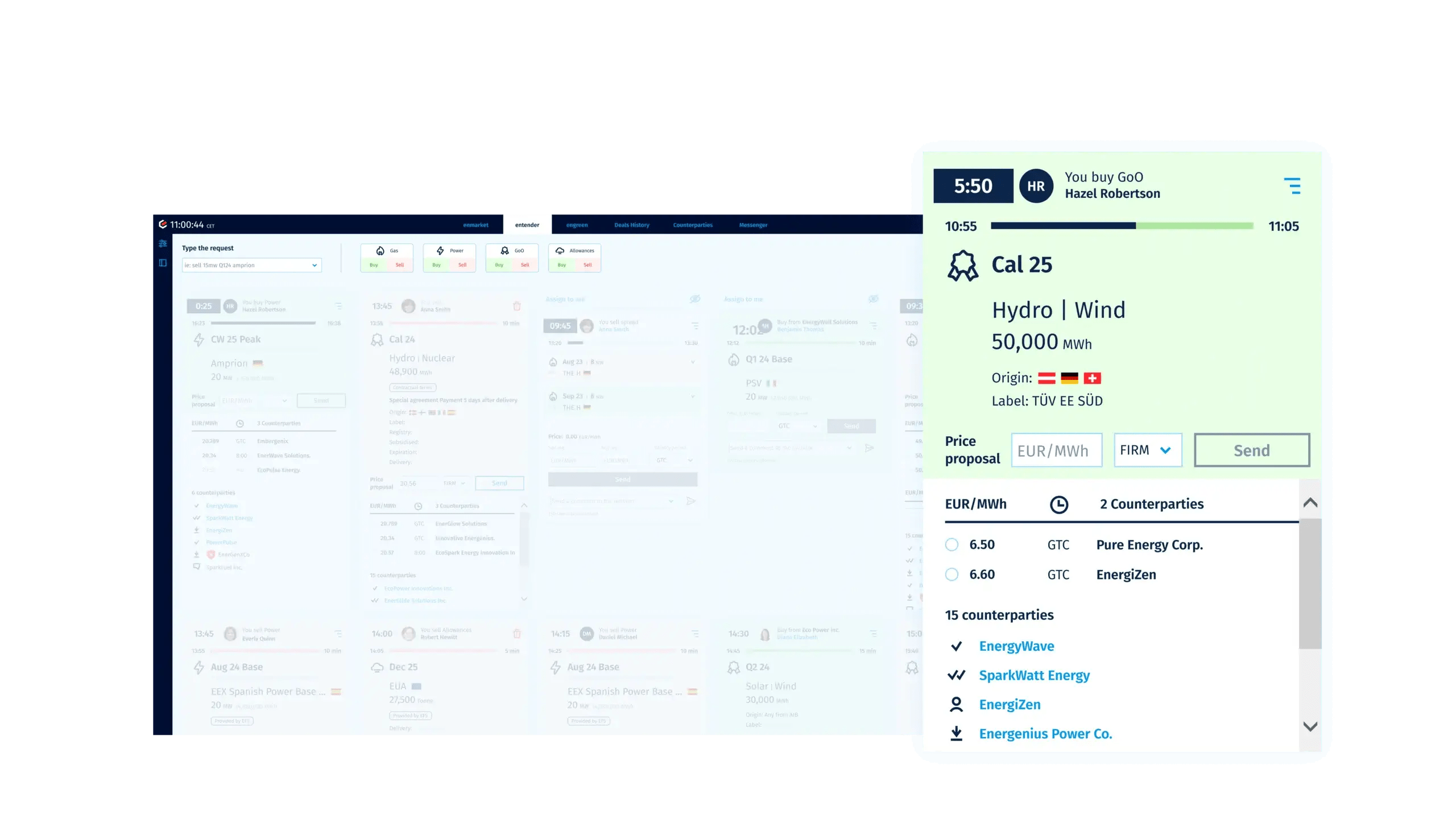 enmacc RFQ-tradeable on entender screenshot