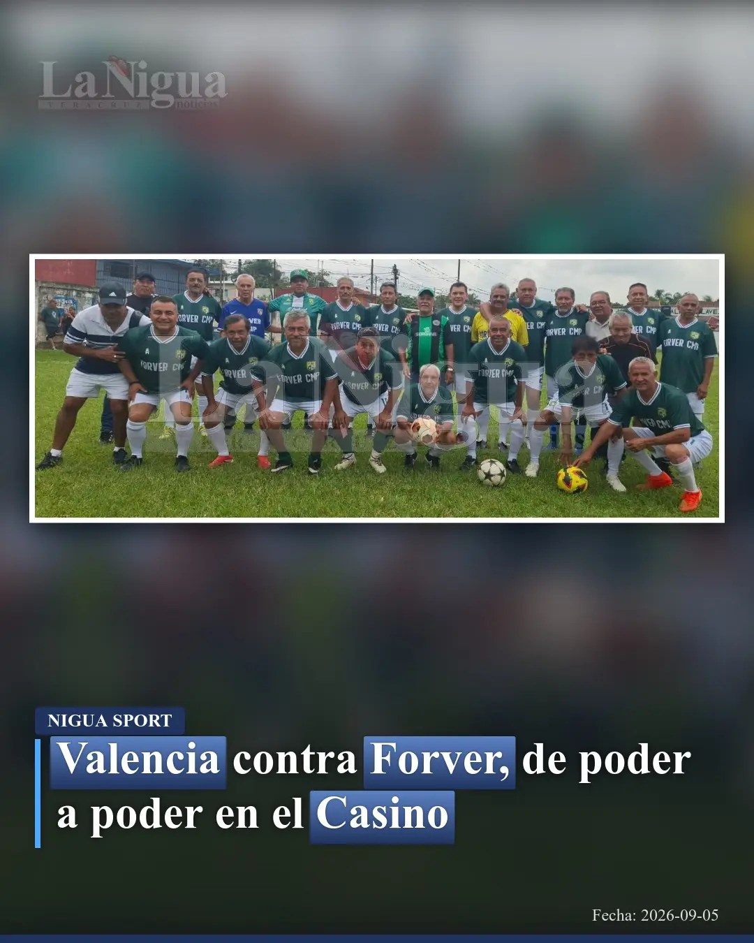 Valencia supera a Forver en duelo de la Liga de Futbol Master