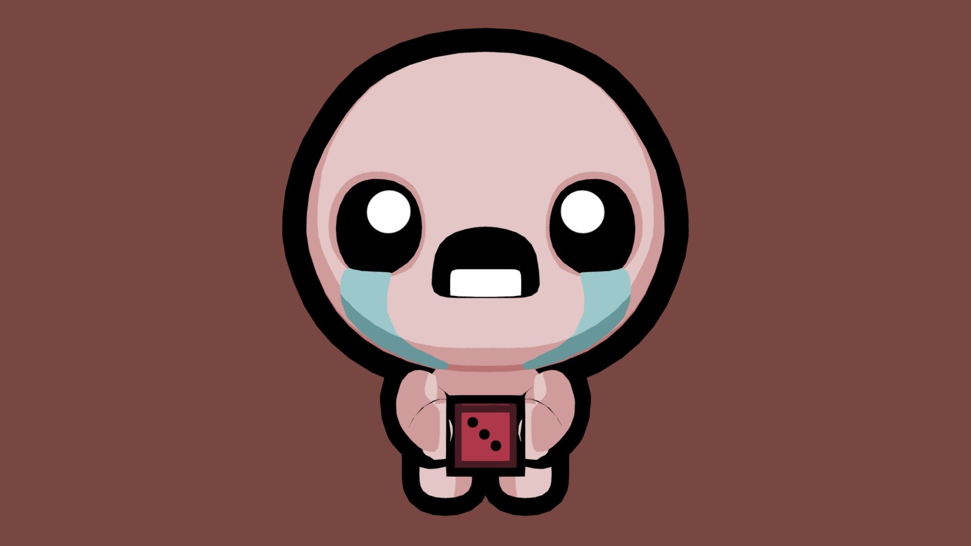 Isaac da The Binding of Isaac (creato da Edmund McMillen) con il suo D6