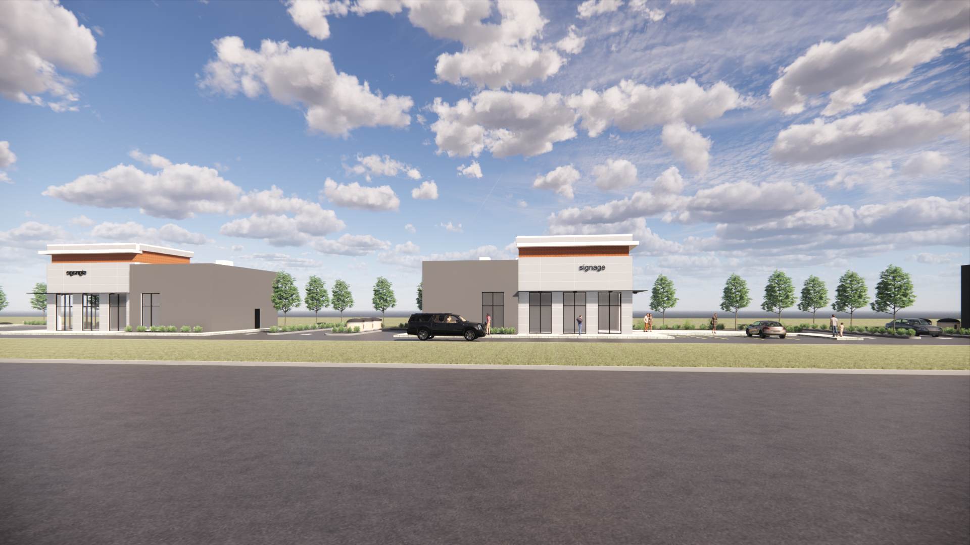Entity Developments Gateway Blvd Center Renders Building 6