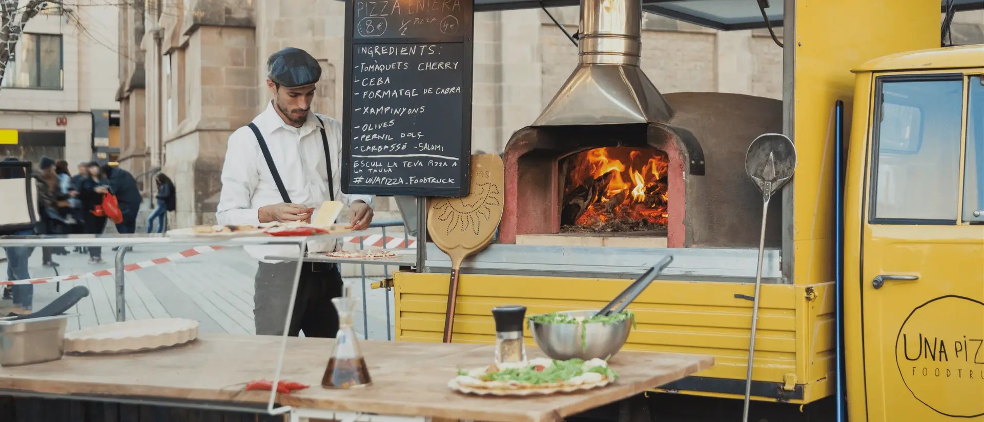 Creating The Entrepreneurial Experience for a small business man with a food truck.