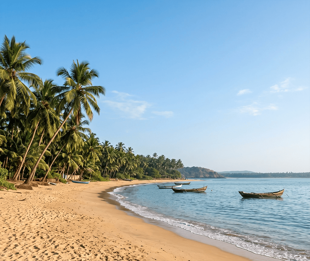 Goa Beach in Dry Season