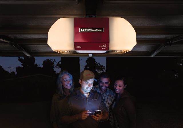 This is an image of an LED garage door opener.