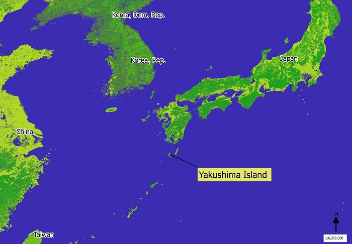 Yakushima Island Japan World Maps Enviro Map Com Yakushima 