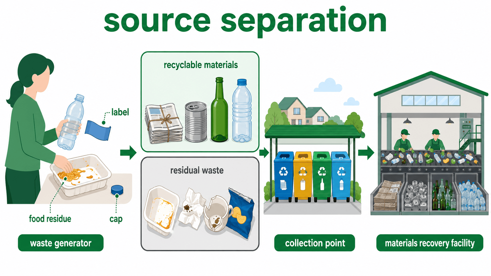 source separation 배출 과정 인포그래픽