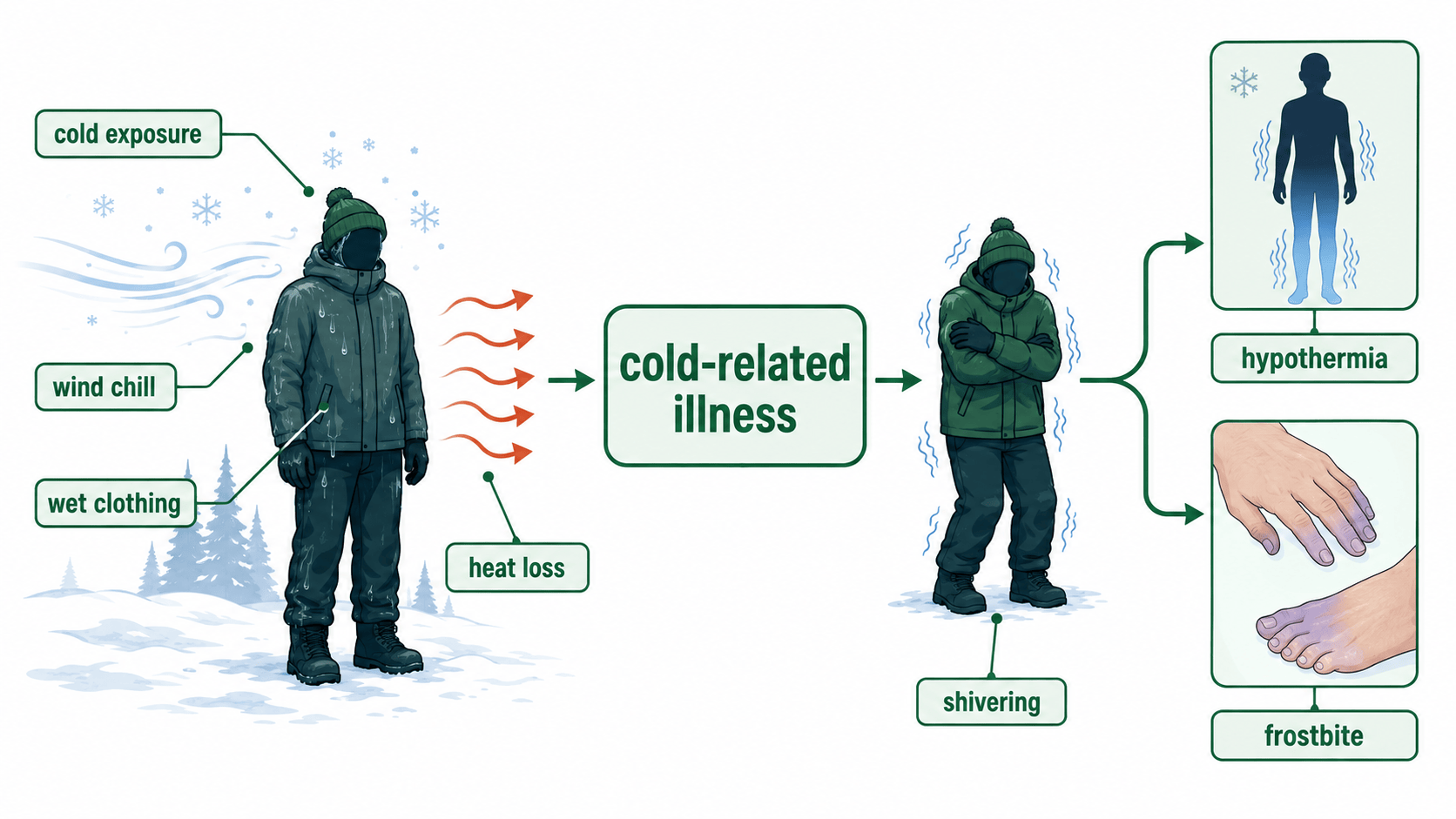cold-related illness 장면 인포그래픽