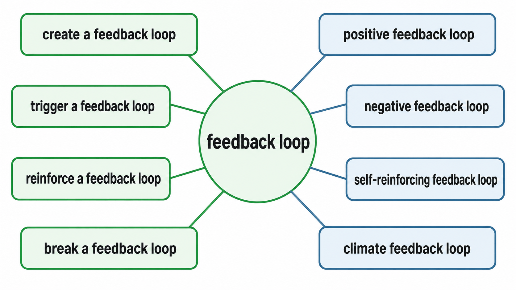 feedback loop 연어 다이어그램