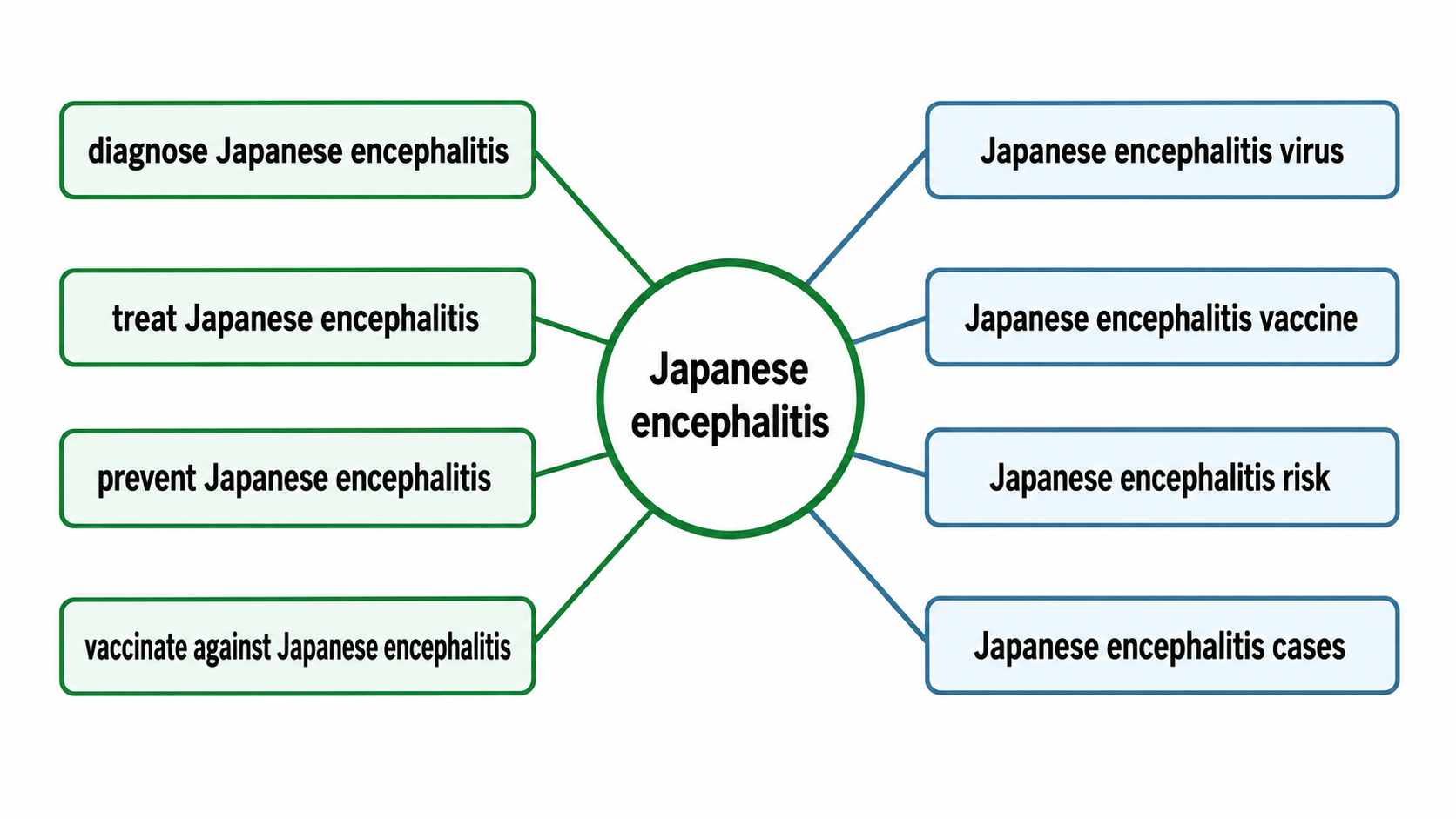 Japanese encephalitis 연어 다이어그램