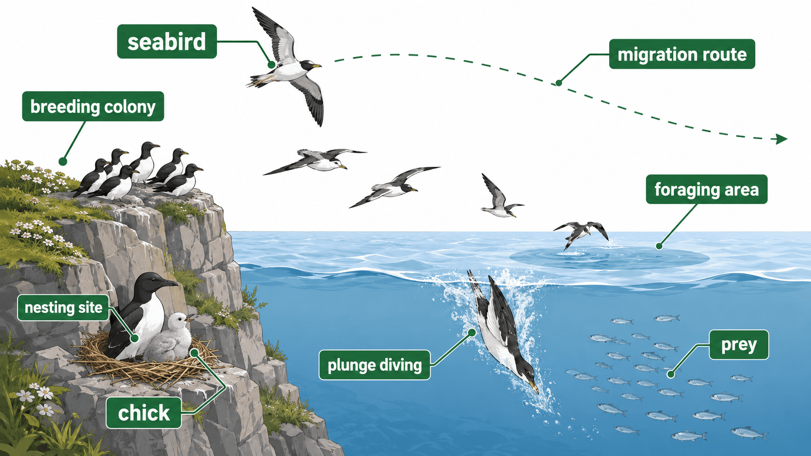 seabird 장면 인포그래픽
