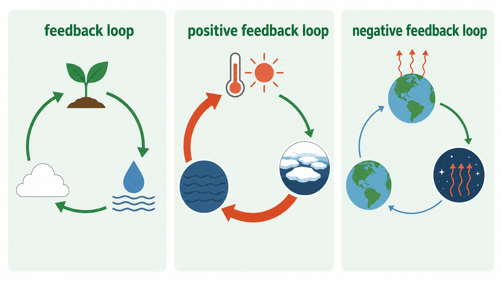 feedback loop 비교 인포그래픽