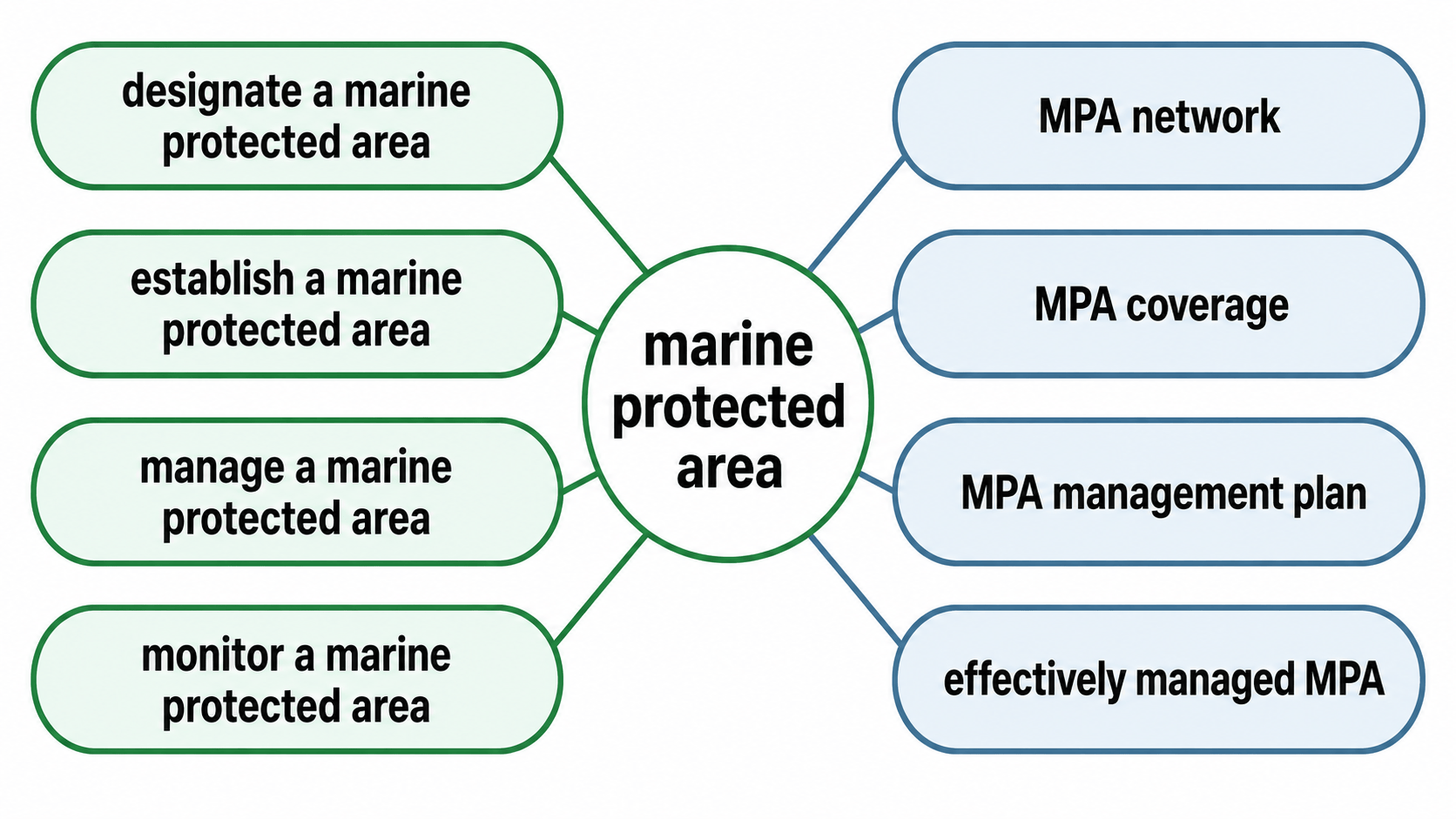 marine protected area 연어 다이어그램