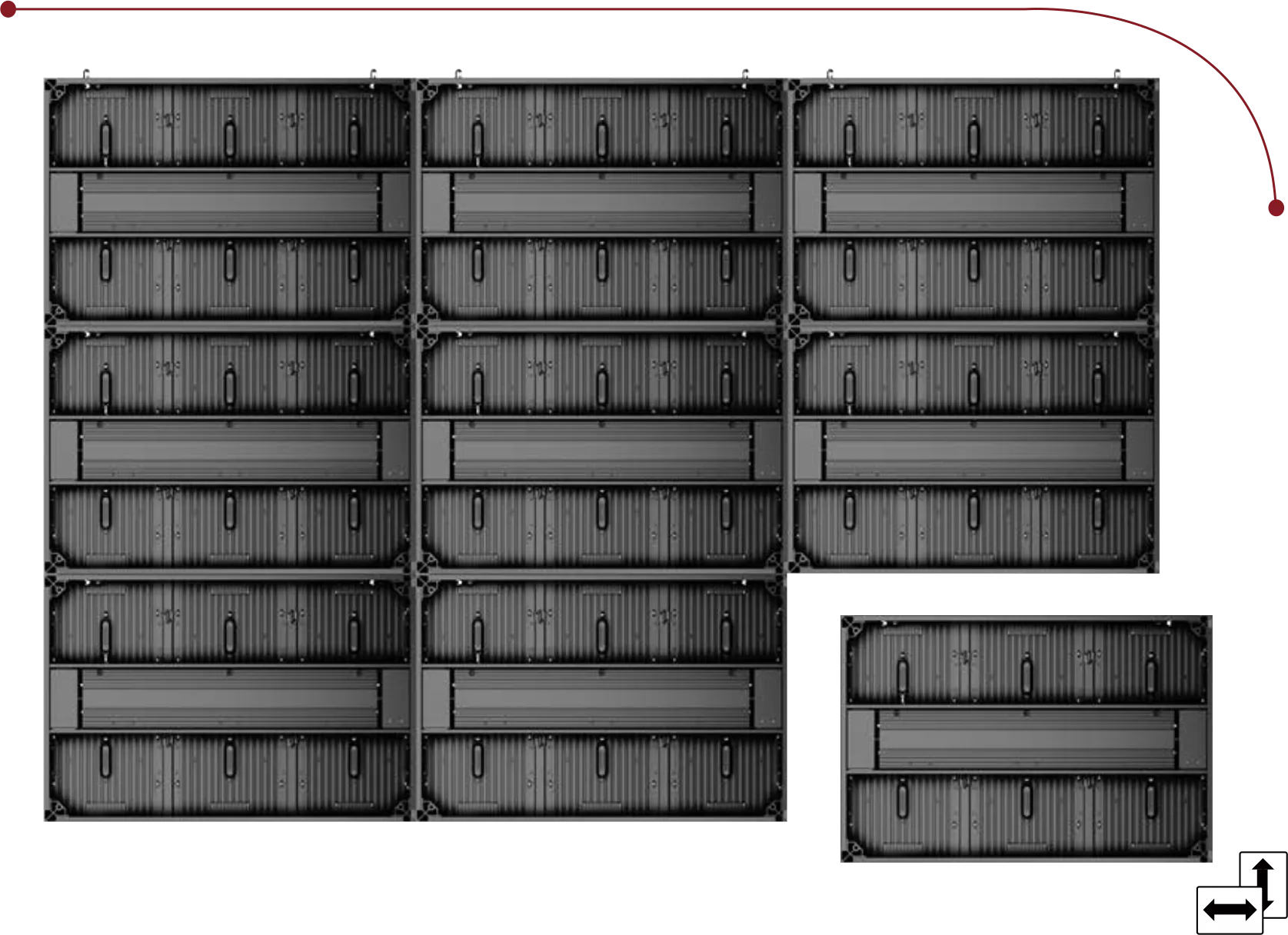 M-Series 10mm 6’x12′ Double Sided Outdoor LED Display - Image 4