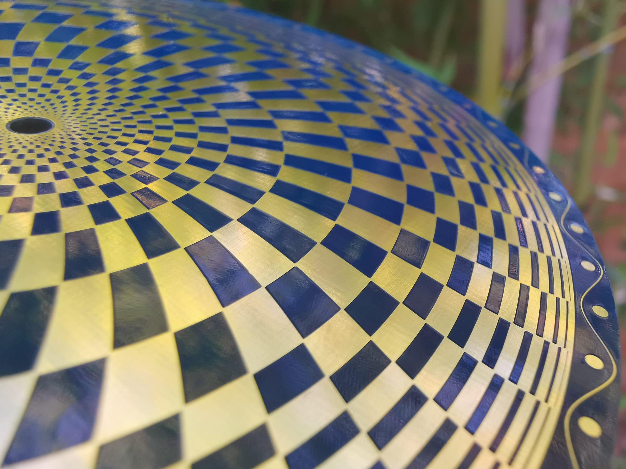 Disco Vortex 3D A Due Facce In Oro Placcato, Emettitore Di Onde Scalari, Tesla, Esoterismo, Made In France