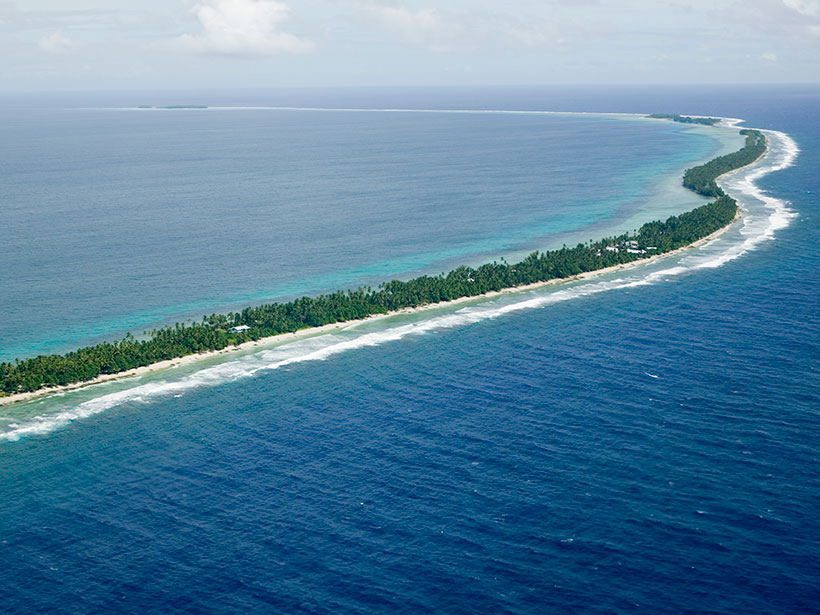 Funafuti atoll, in Tuvalu