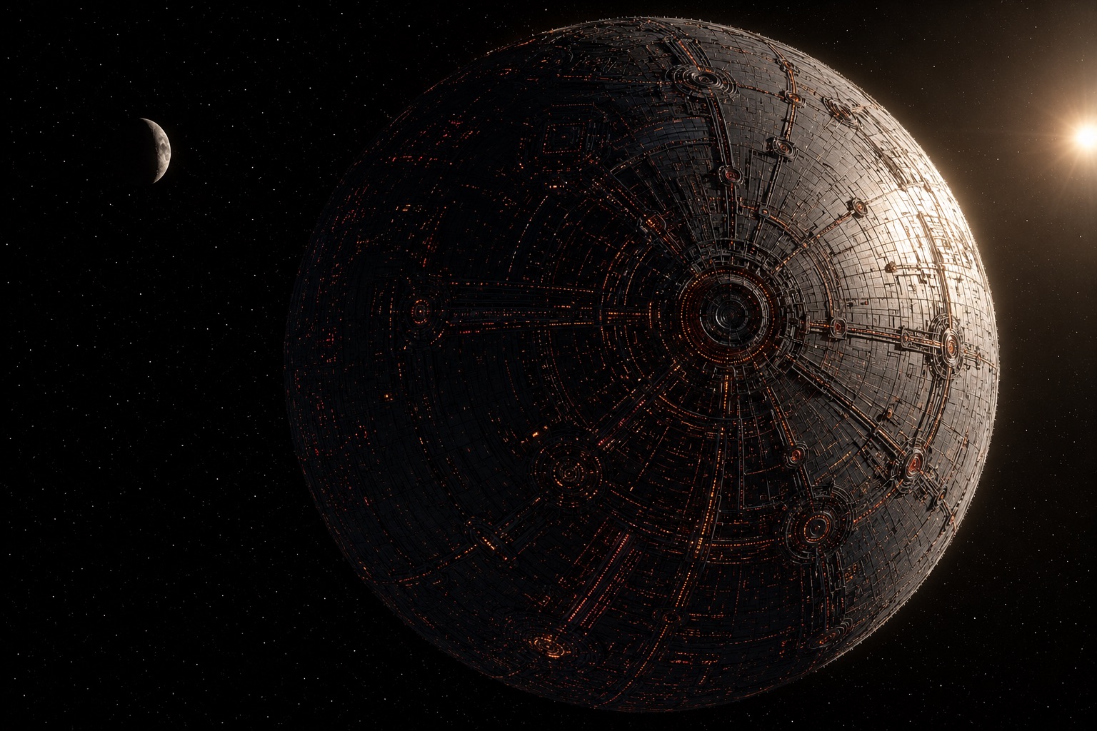 An exoplanet, Kepler 186f,  which in The Ephemeral Species, has been resurfaced by an AI Singleton.