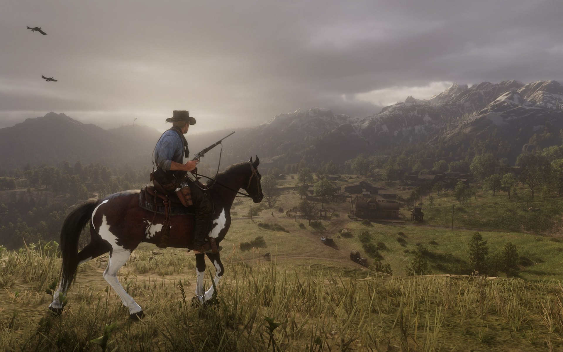 red dead horseback wilderness