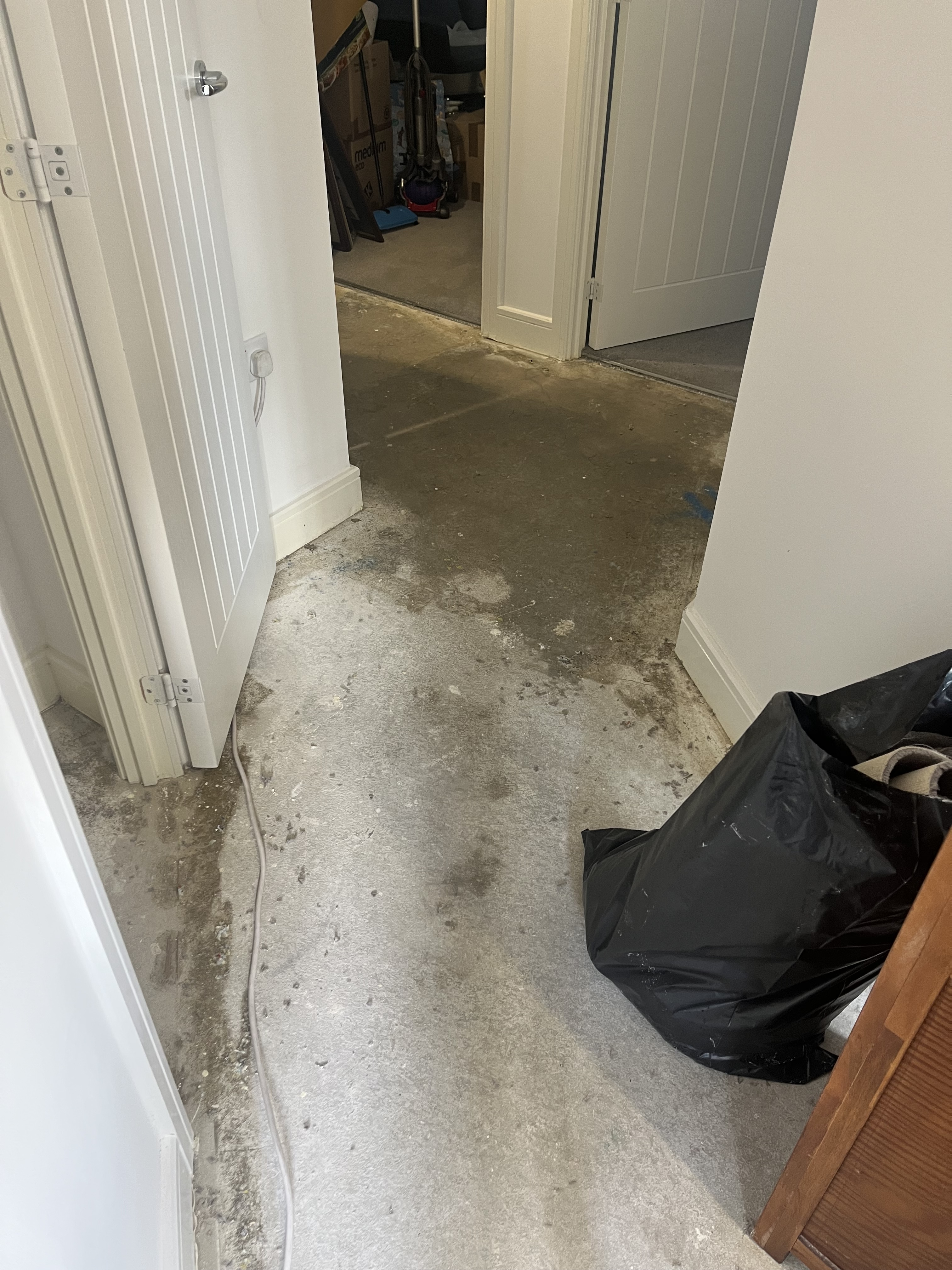 Water damage support for customer-care properties