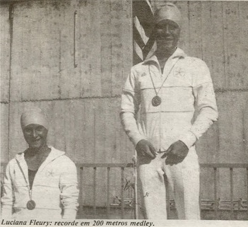 Luciana Fleury em 1985.