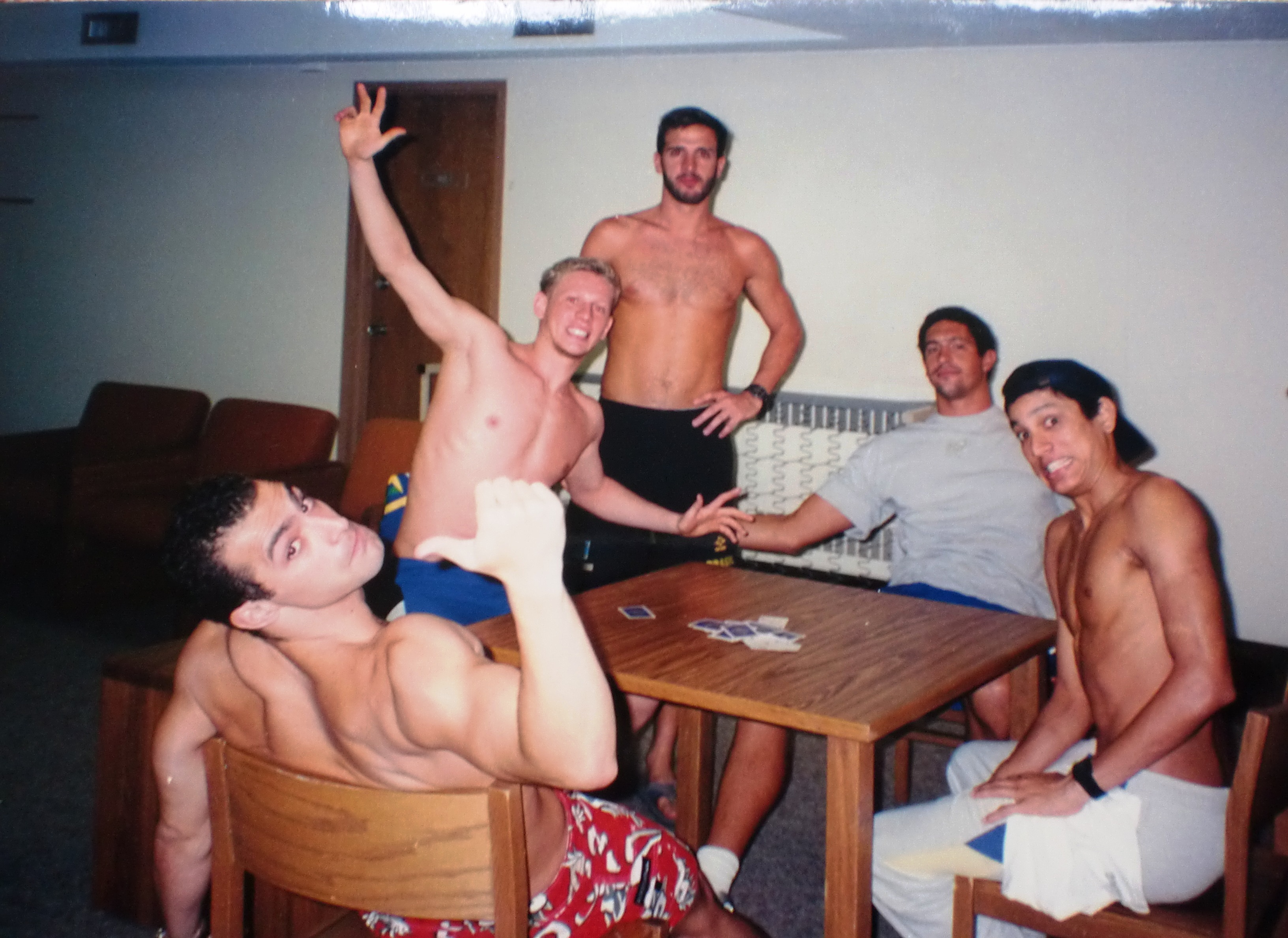 Truquinho para descontrair. Massura, Tomazini, Cassiano, Gustavo Borges e Fabio Mauro