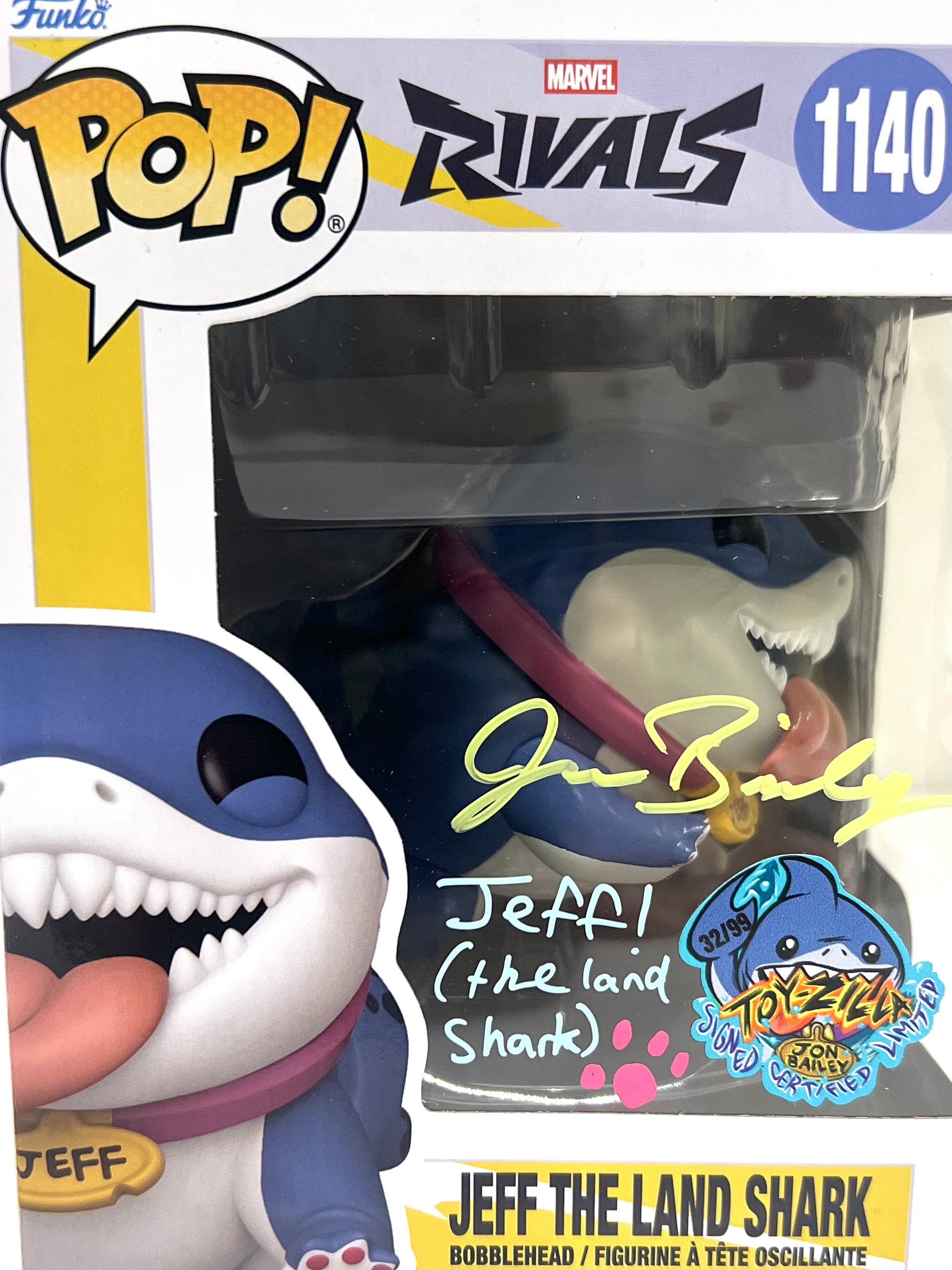 Autographed Toyzilla Exclusive Jeff POP (SWAU Certified)
