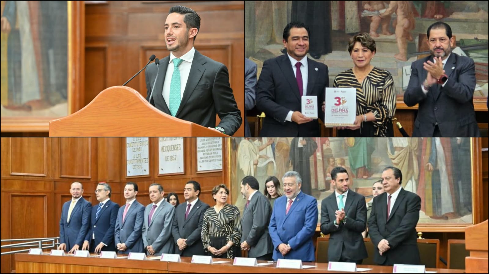 Entrega Delfina Gómez al Congreso su Tercer Informe de Gobierno