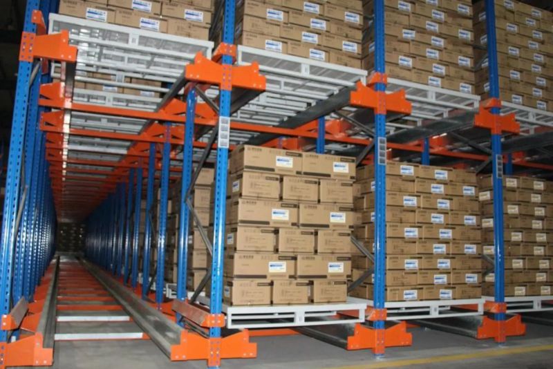 Pallet Shuttle Racking System Revolutionizing Warehouse Storage - Gorgeous Dark Illustration - Retina