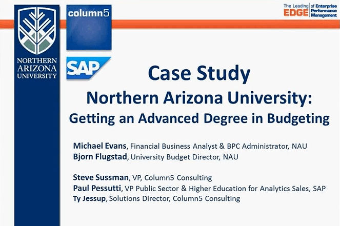 Northern Arizona University Getting an Advanced Degree in Budgeting