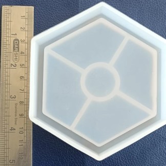 Hexagon Trinket coaster Silicon mold For Resin Art