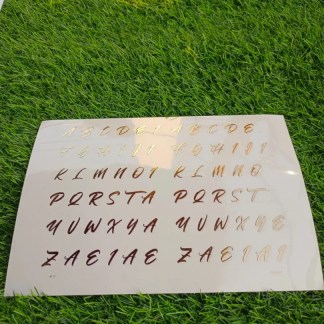 Embossed Gold Stickers sheet 0035 For Resin Art