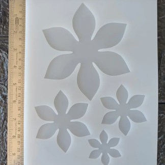 3D 4 Petal flower Silicon mold for resin art