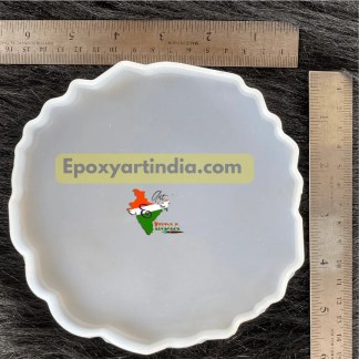 6 Inches Agate round coaster mold for resin Art