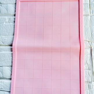 Silicon Mat With Border In Pink Colour