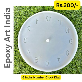 6 Inchs Number Clock Dial Silicon Mould