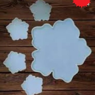 14 inch flower mould with 4 inch flower coaster mould