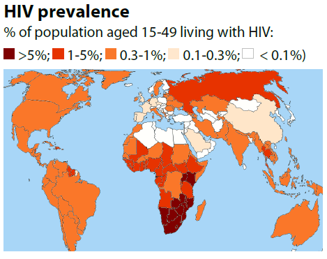 The Global HIV AIDS Epidemic Epthinktank European Parliament Hiv Prevalence 
