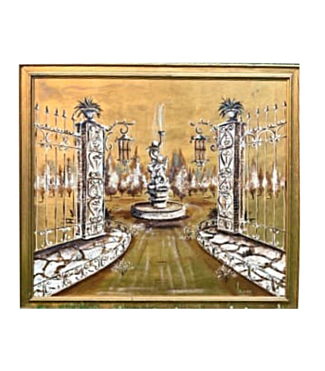 Original Painting by Seymore in 24K Gold Veneer