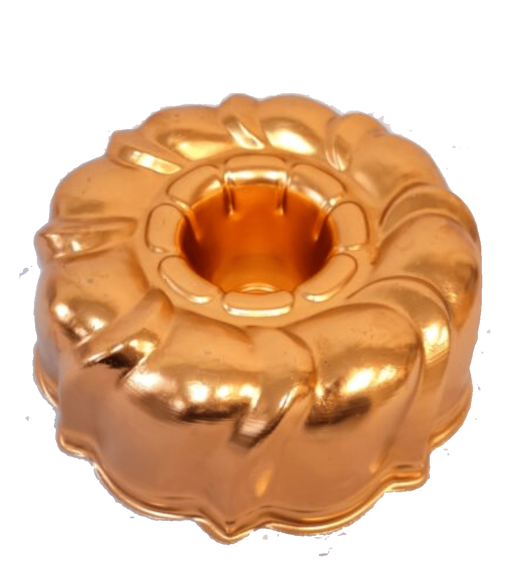 Vintage Cooper Mold Jello Jelly Bundt Cake Round Swirl Pan Tin 6 Cups - MINT