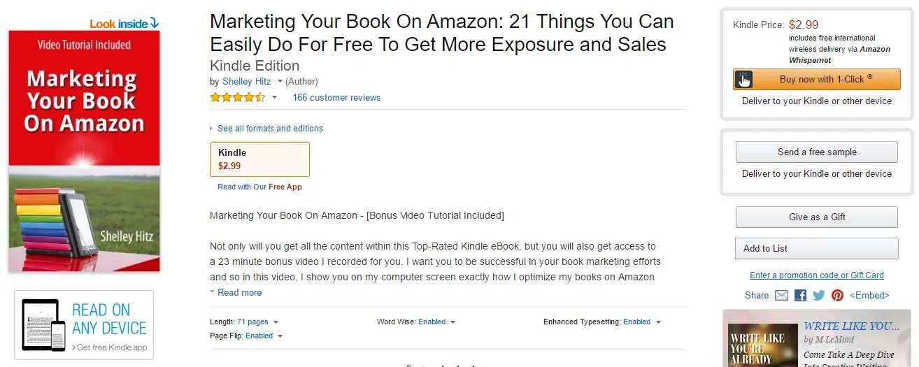 How to create a link on amazon for book reviewers