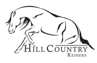Small Reining Horse Logo for Hill Country Reiners