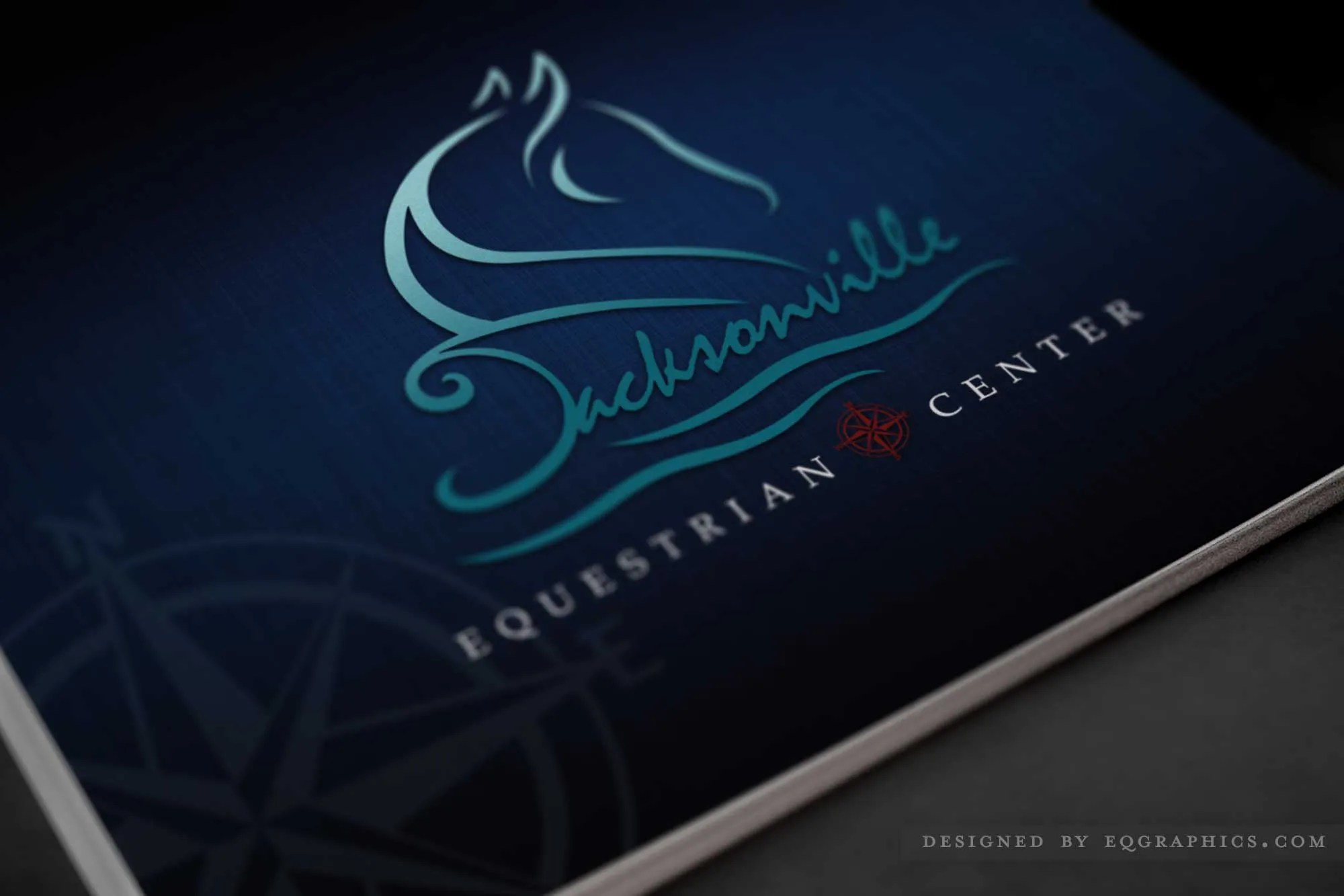 Serene Nautical Logo Design for Jacksonville Equestrian Center