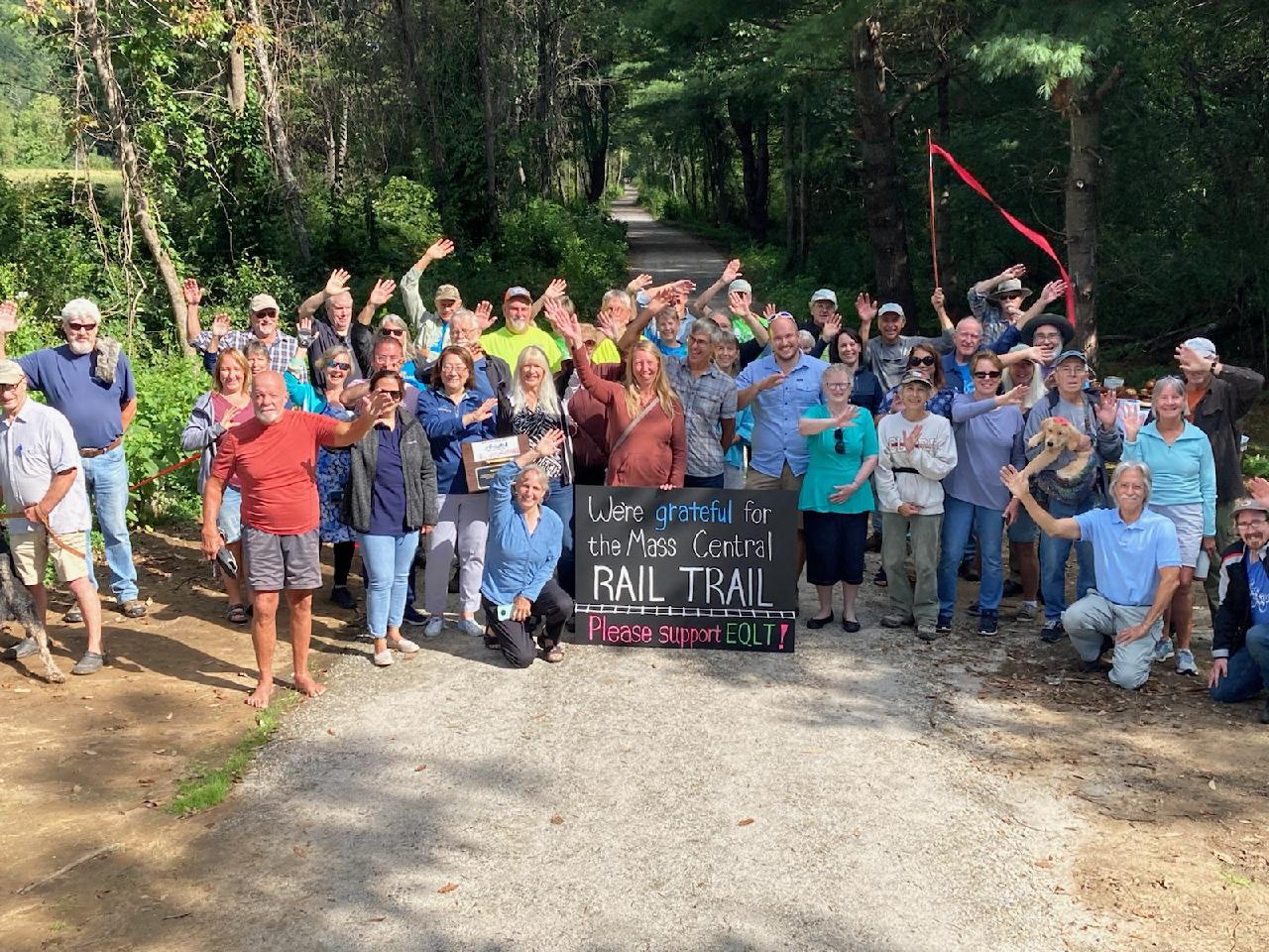 At the Rail Trail ribbon cutting