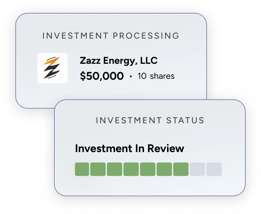 investment process progress illustration