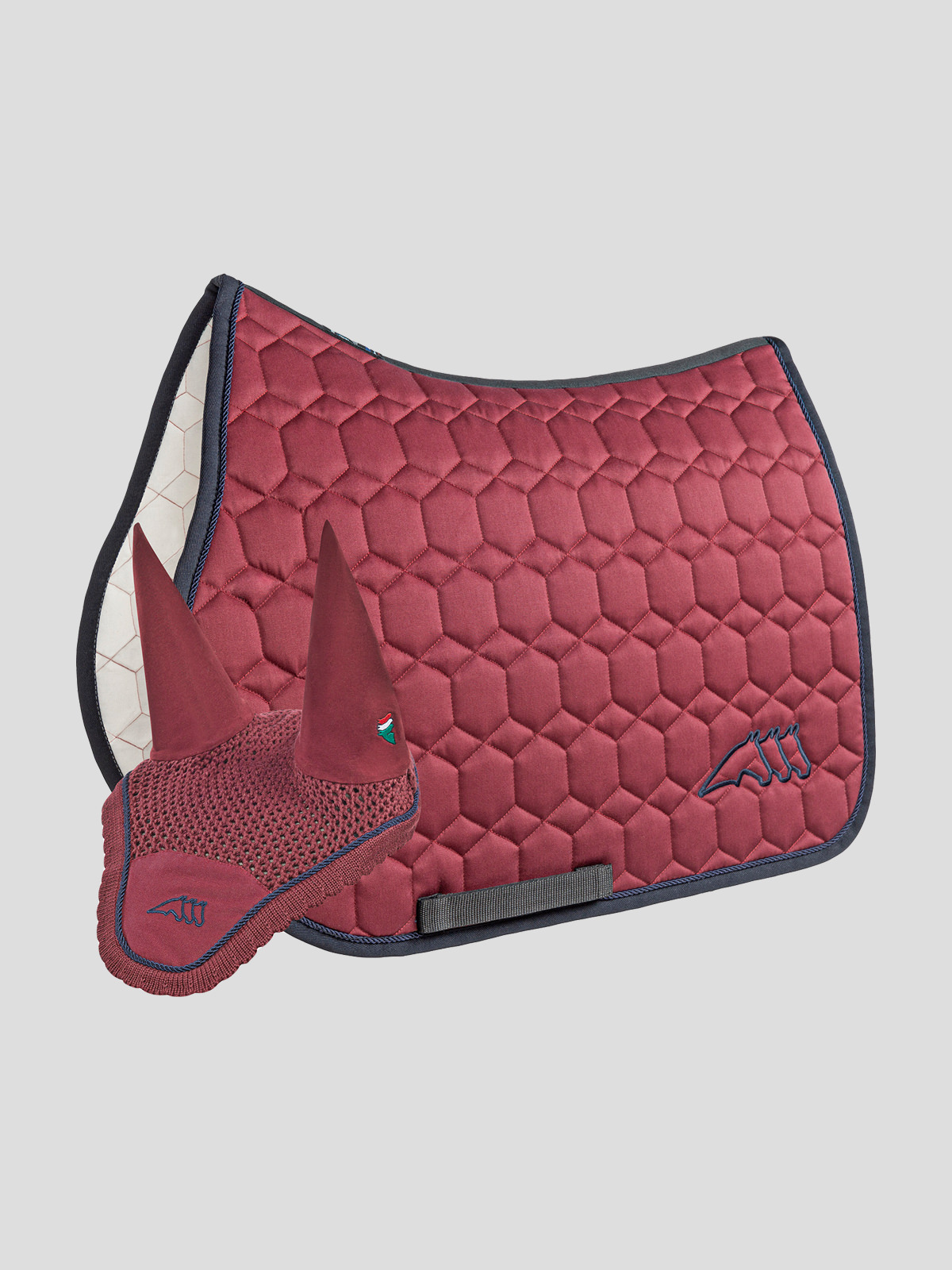 Matching Saddle Pad and Ear Set Equiline America